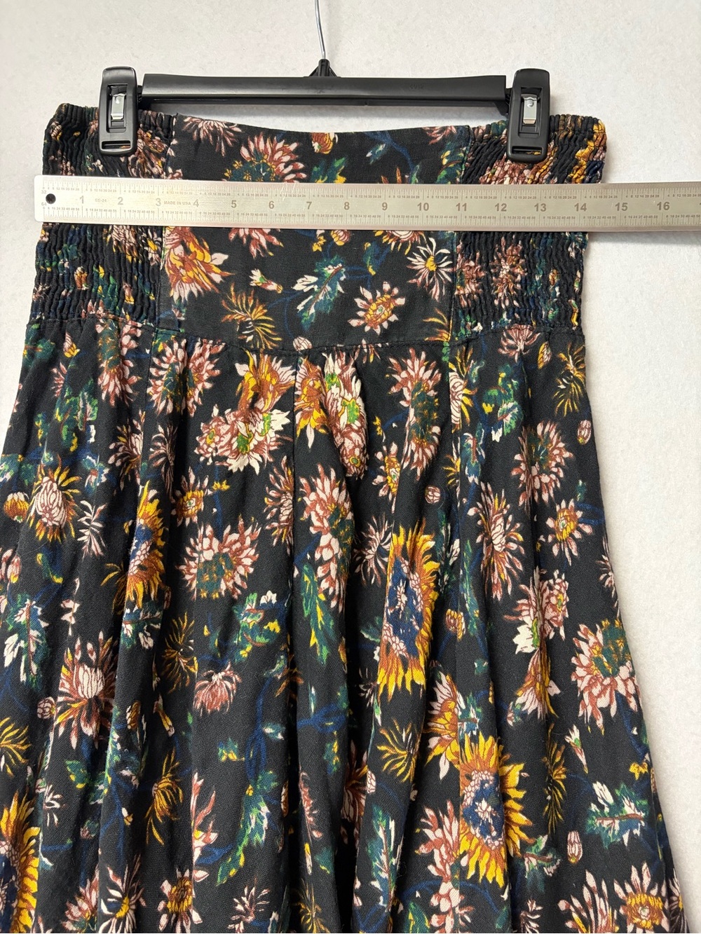 Natural Life Convertible Skirt Dress 2 in 1 Boho Floral Handkerchief Hem Size M - Picture 14 of 14